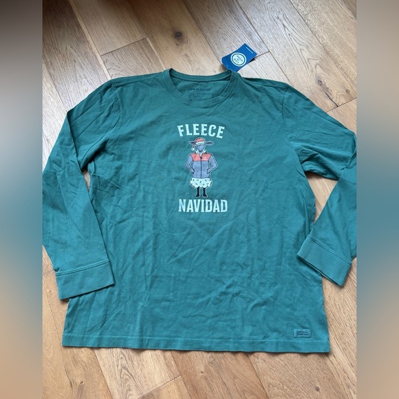 Life Is Good Other - NWT Life is good “fleece navidad” Christmas shirt long sleeve XXL